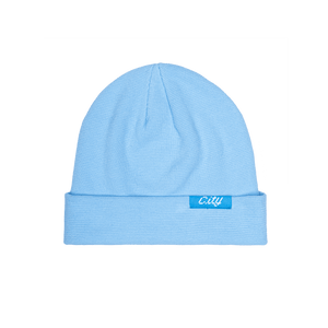 Manchester City 3000 ribbed beanie with team branded woven label on cuff, in Teal.