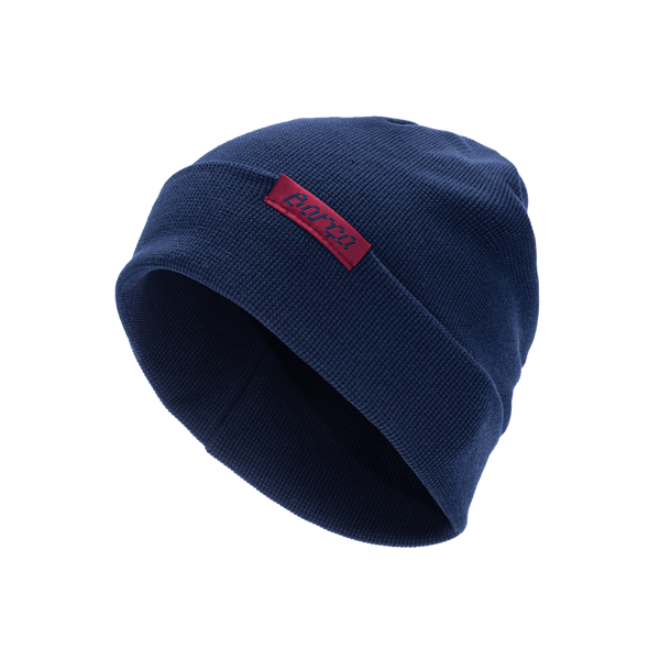 FC Barcelona 3000 ribbed beanie with team branded woven label on cuff, in Navy.