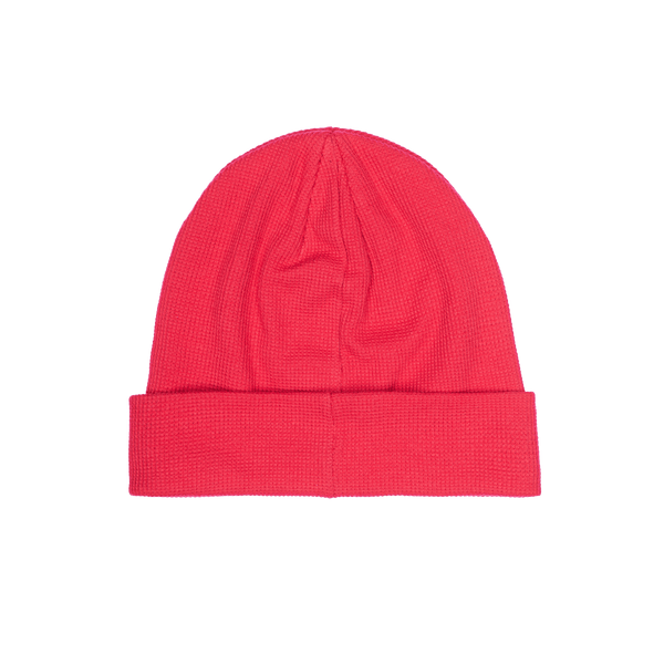 Bayern Munich 3000 ribbed beanie with team branded woven label on cuff, in Red.