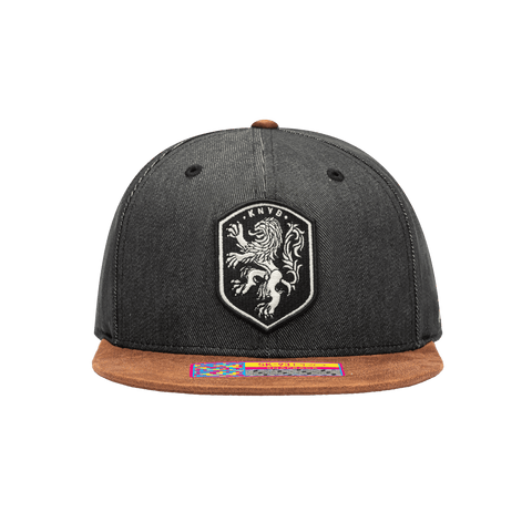 Grey Netherlands Orion Snapback with brown bill