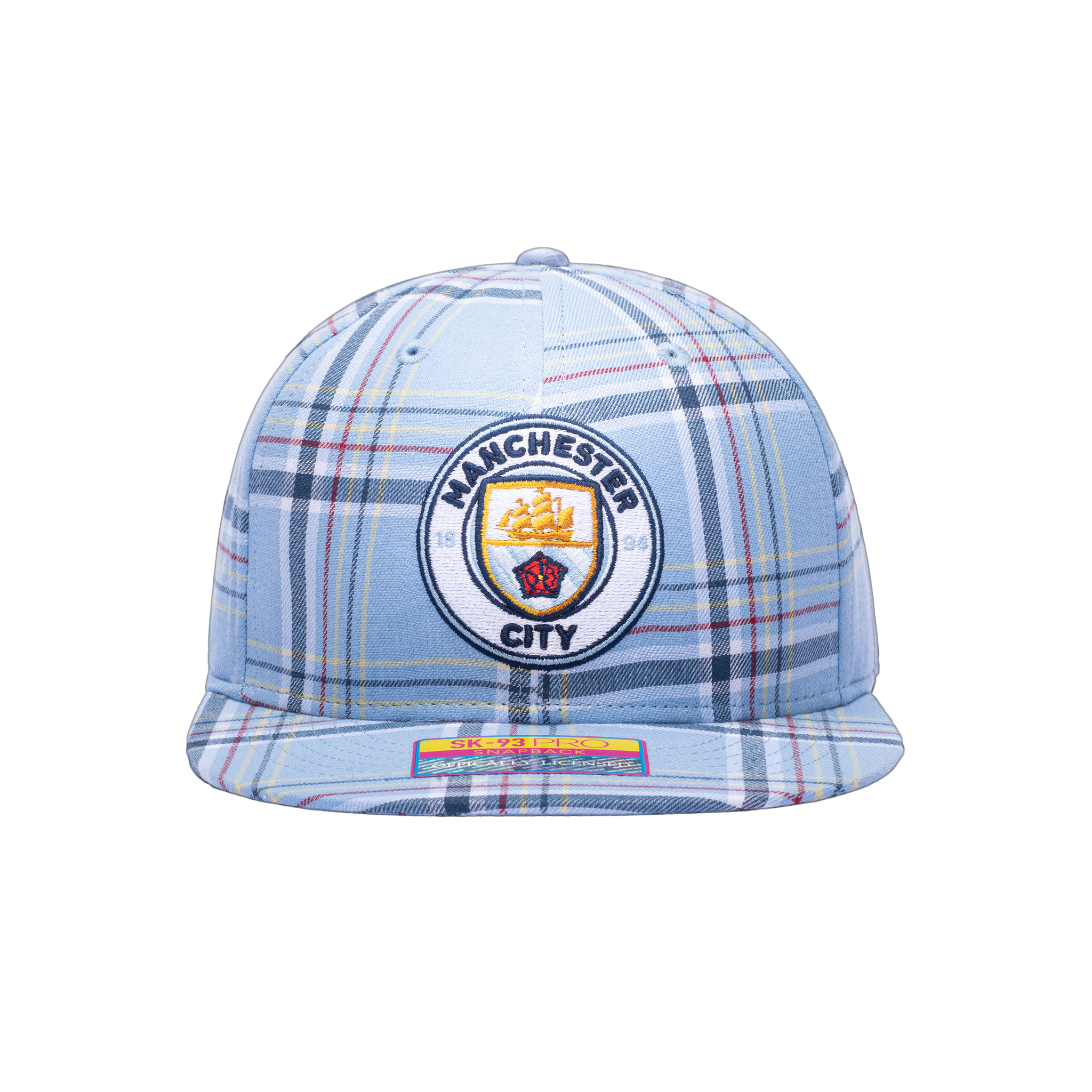 Manchester City Hooligan Snapback blue plaid