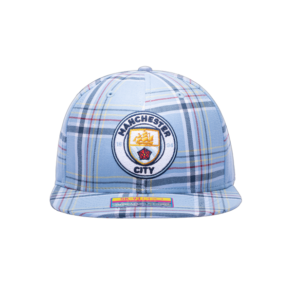 Manchester City Hooligan Snapback blue plaid