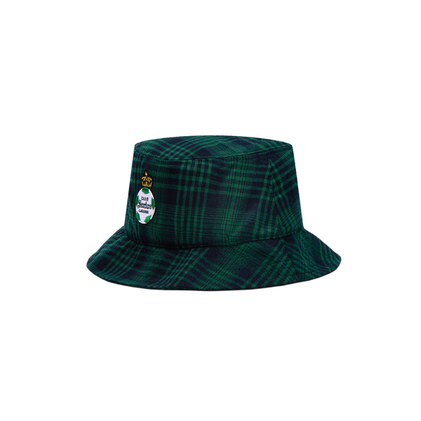 Left side view of green Santos Laguna Hooligan Bucket Hat